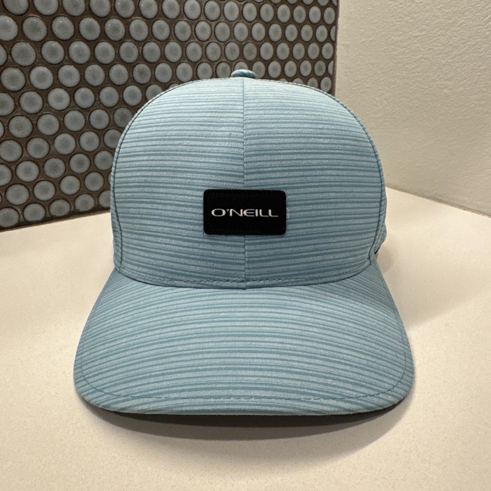 Hurley Hat Cap Blue L/XL Fitted Stewart Corp Surf Outdoor Lightweight Logo Adult